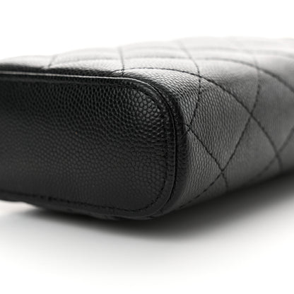 Chanel Caviar Quilted Phone Holder With Chain Black 10 of 11