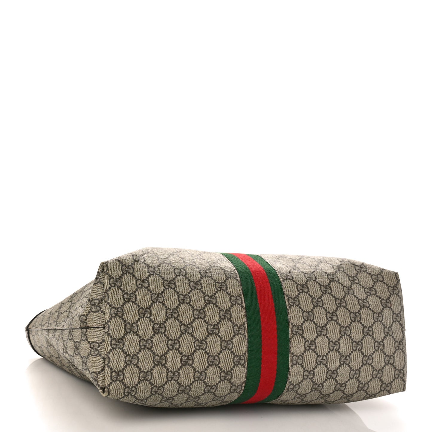 GG Supreme Monogram Medium Ophidia Shopping Tote Brown