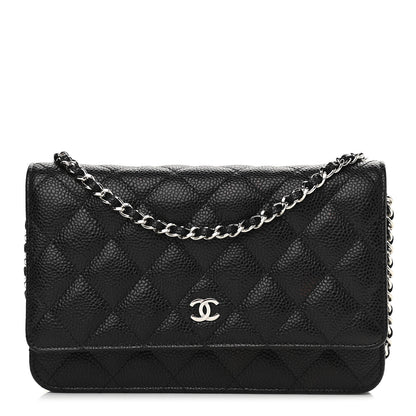 Chanel Caviar Quilted Wallet On Chain WOC Black 1 of 8