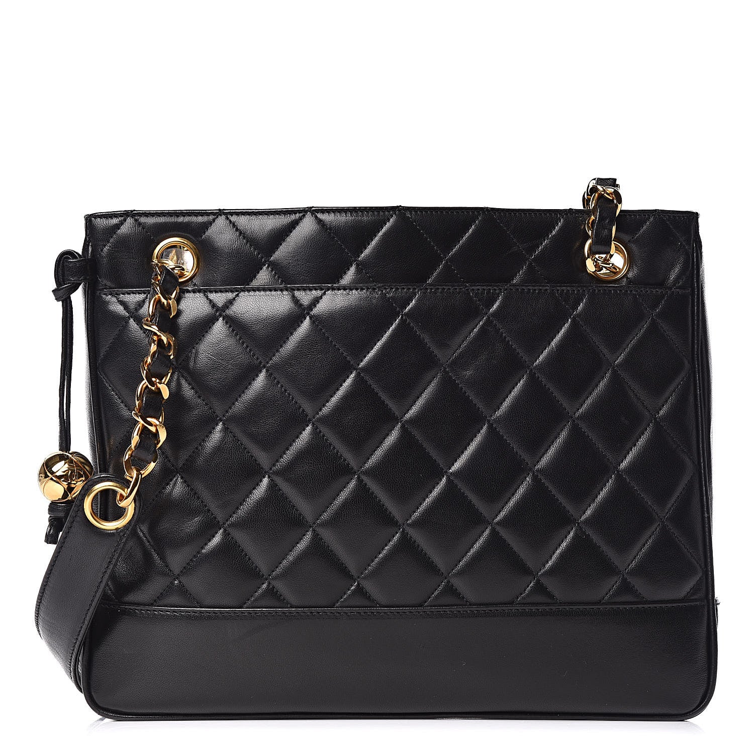 Chanel Lambskin Quilted Shoulder Bag Black 1 of 13