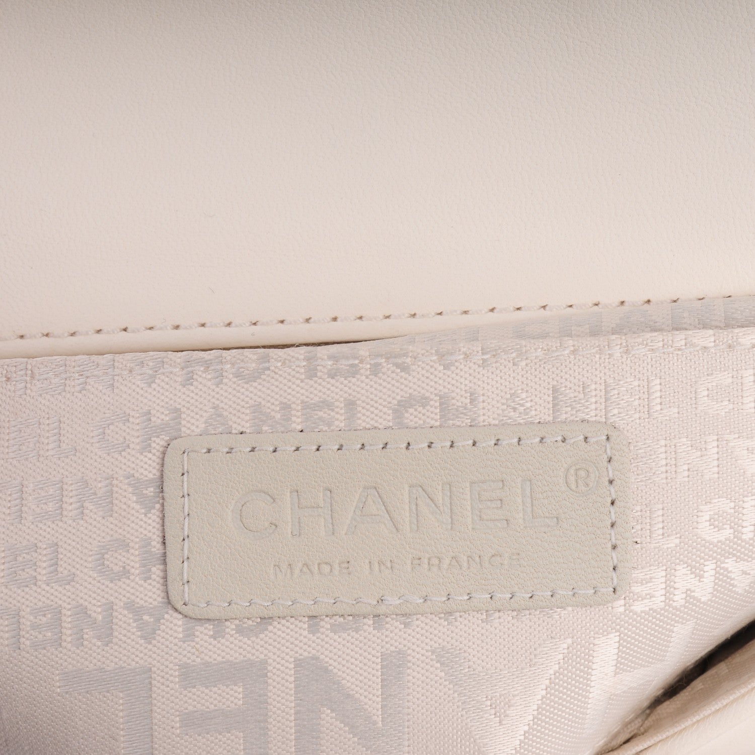 Chanel Lambskin Quilted Chocolate Bar 3 Chain Flap White 6 of 7