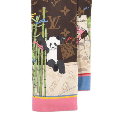 Louis Vuitton Silk Monogram 2021 Christmas Animation China Bandeau 2 of 3