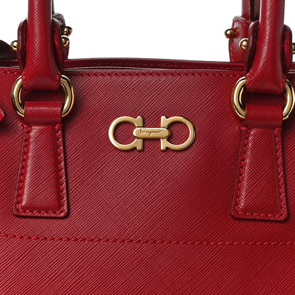 Salvatore Ferragamo Saffiano Beky Bag Rosso 7 of 9