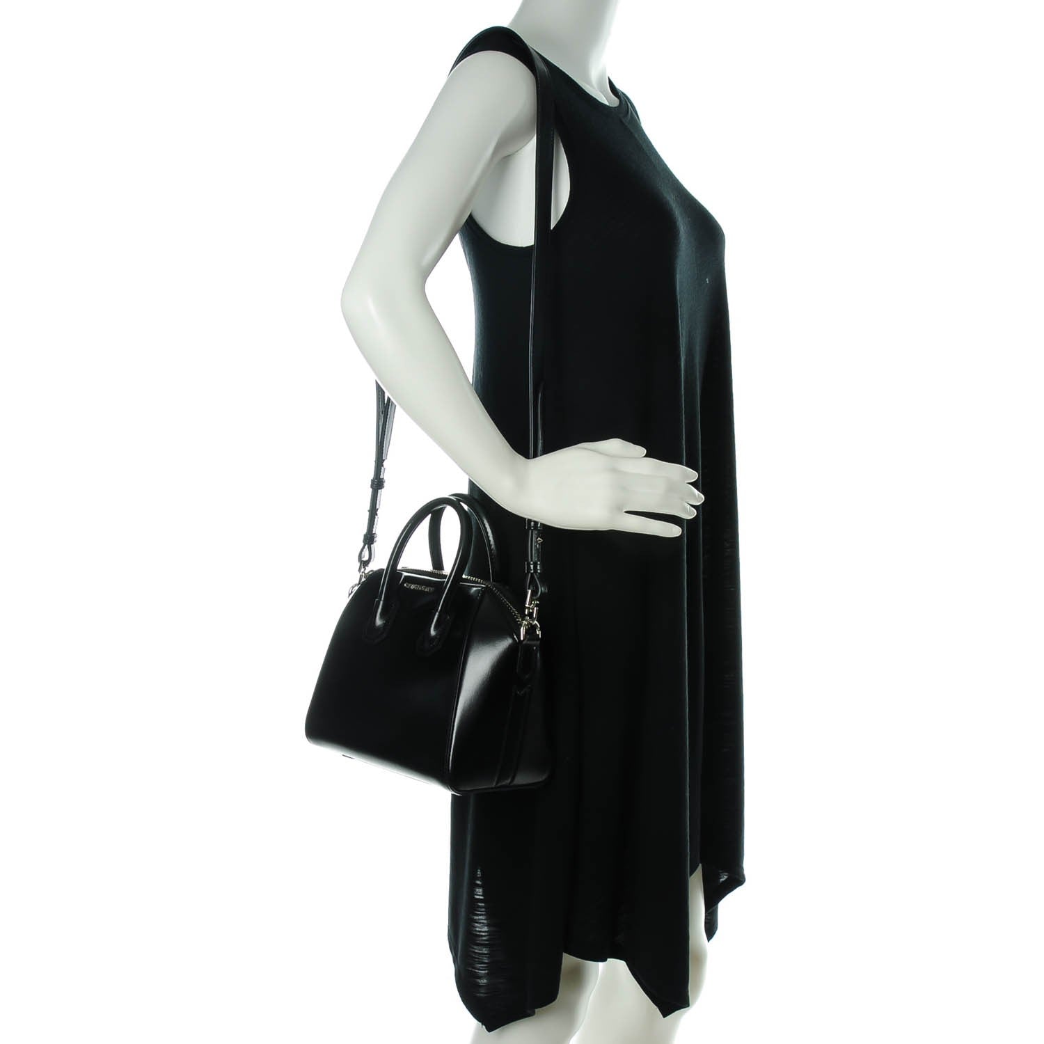 Givenchy Shiny Lord Calfskin Mini Antigona Black 2 of 7