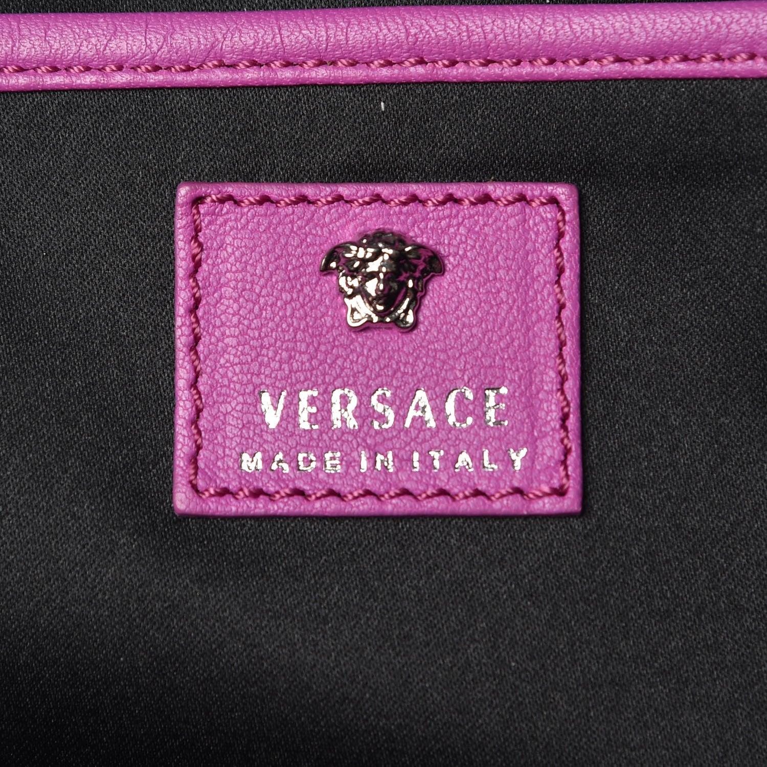 Versace Calfskin Palazzo Crystal Medusa Backpack Pink 6 of 10