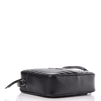 Saint Laurent Calfskin Matelasse Monogram Lou Camera Bag Black 4 of 9