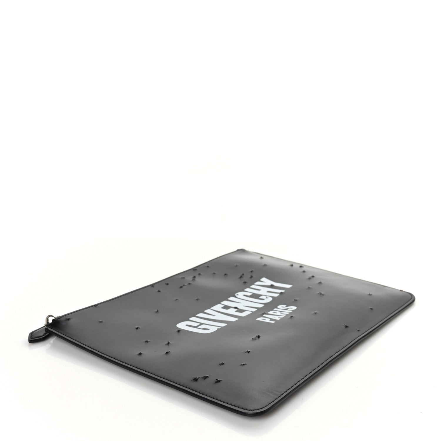 Givenchy Calfskin Logo Zip Pouch Black 4 of 6