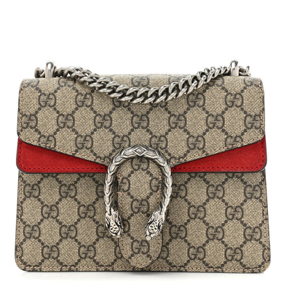 Gucci GG Supreme Monogram Mini Dionysus Shoulder Bag Hibiscus Red 1 of 14