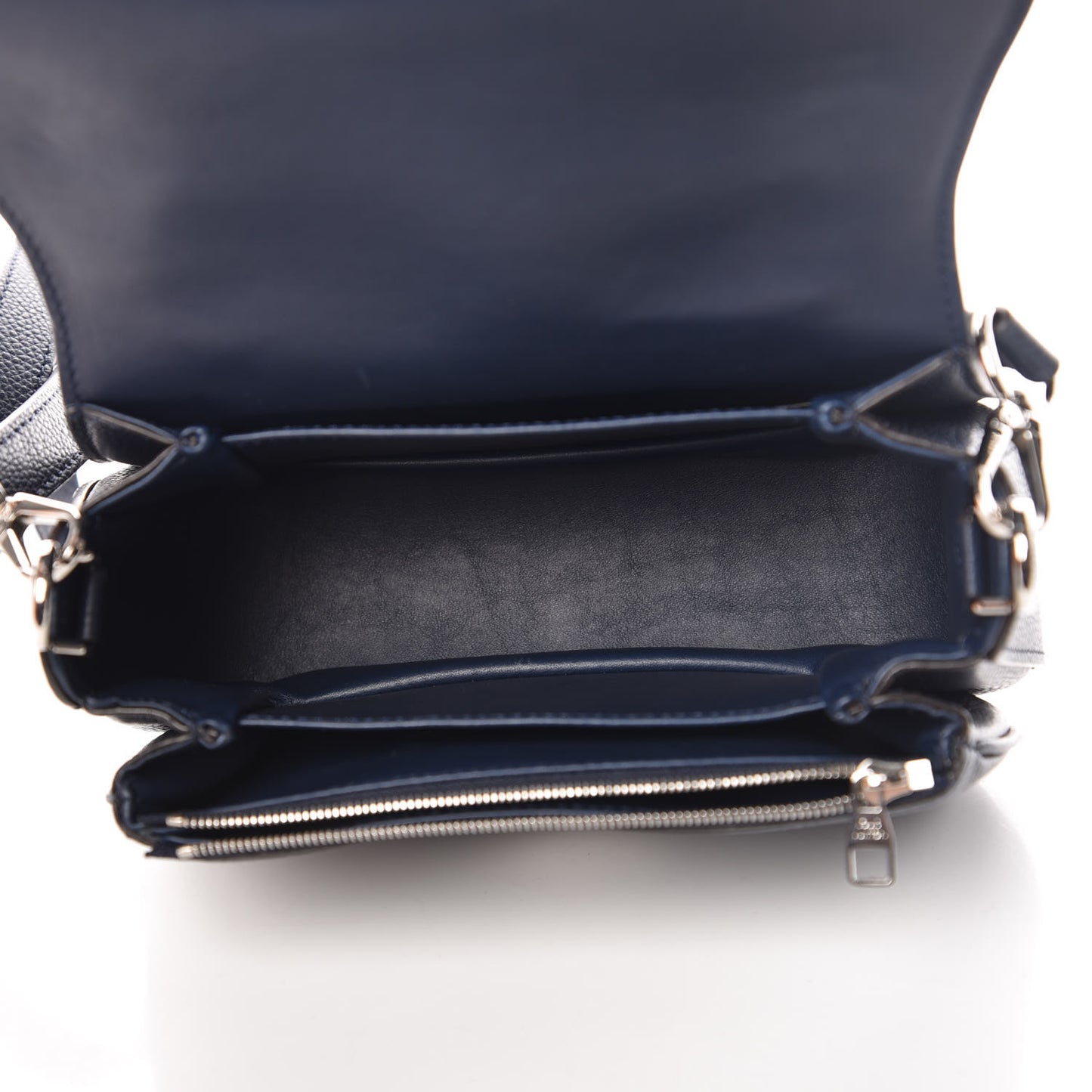 Grained Calfskin Vivienne NM Blue Marine