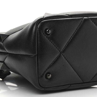 Valentino Garavani Nappa Monochrome Small Roman Stud The Handle Bag Black 8 of 11