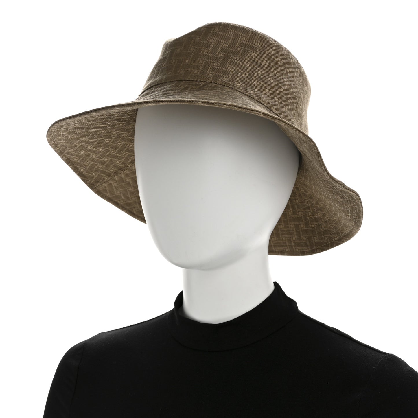 Cotton Jacquard Mosaic Farrah Hat 59 Vert Gobi