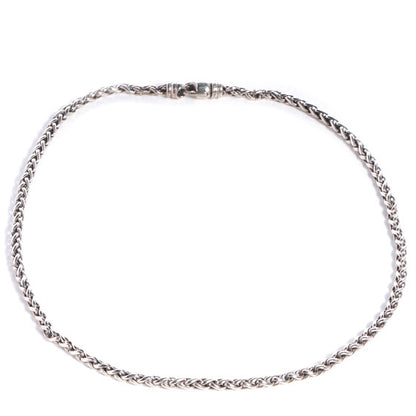 David Yurman Sterling Silver 4mm Wheat Chain Necklace 1 of 7