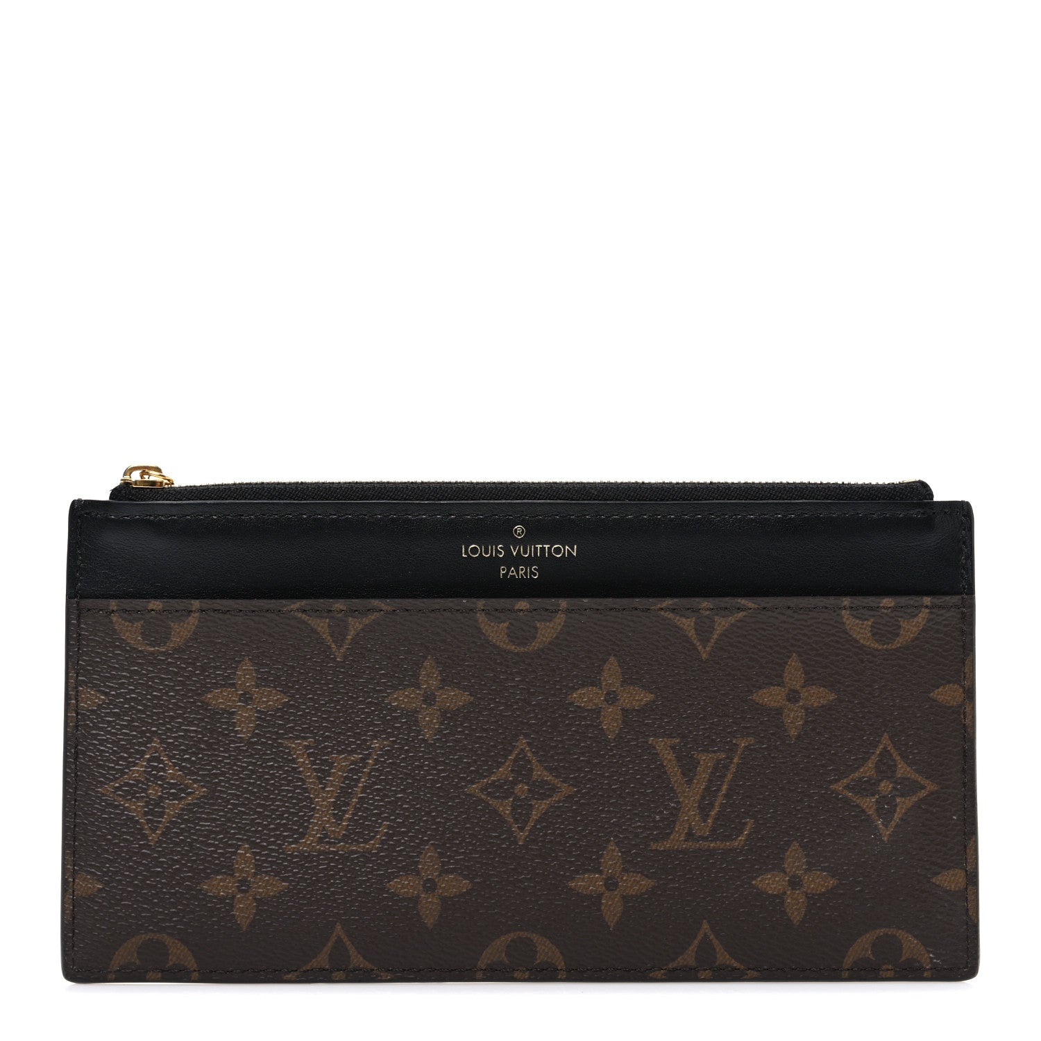 Louis Vuitton Monogram Slim Purse Black 1 of 6