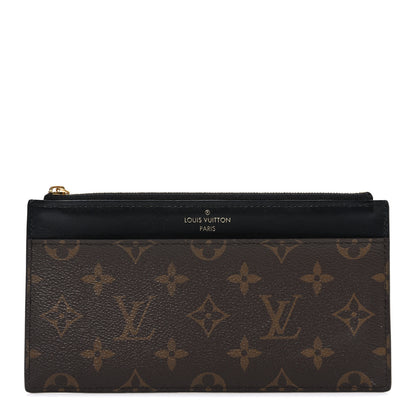 Louis Vuitton Monogram Slim Purse Black 1 of 6