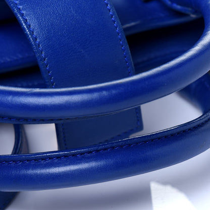 Saint Laurent Smooth Calfskin Small Monogram Cabas Blue Majorelle 27 of 30