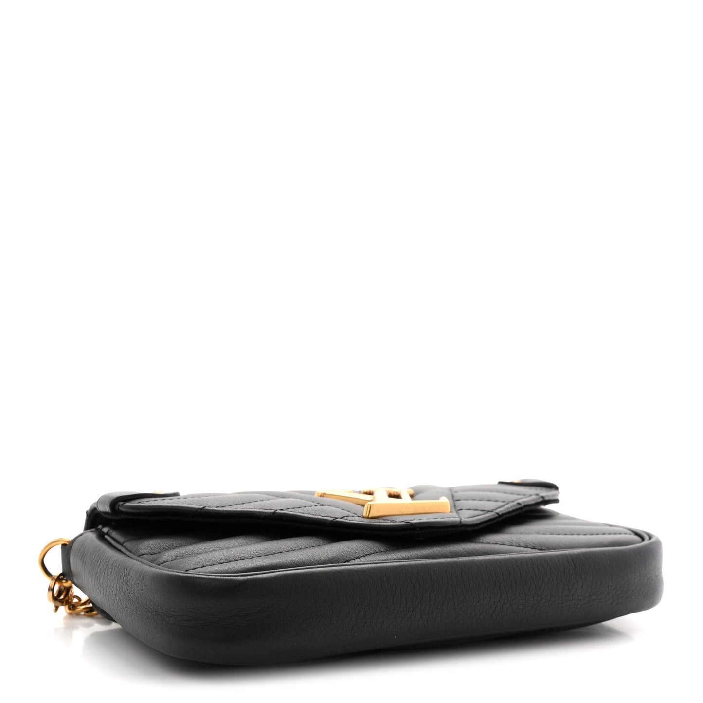 Calfskin New Wave Chain Pochette Black