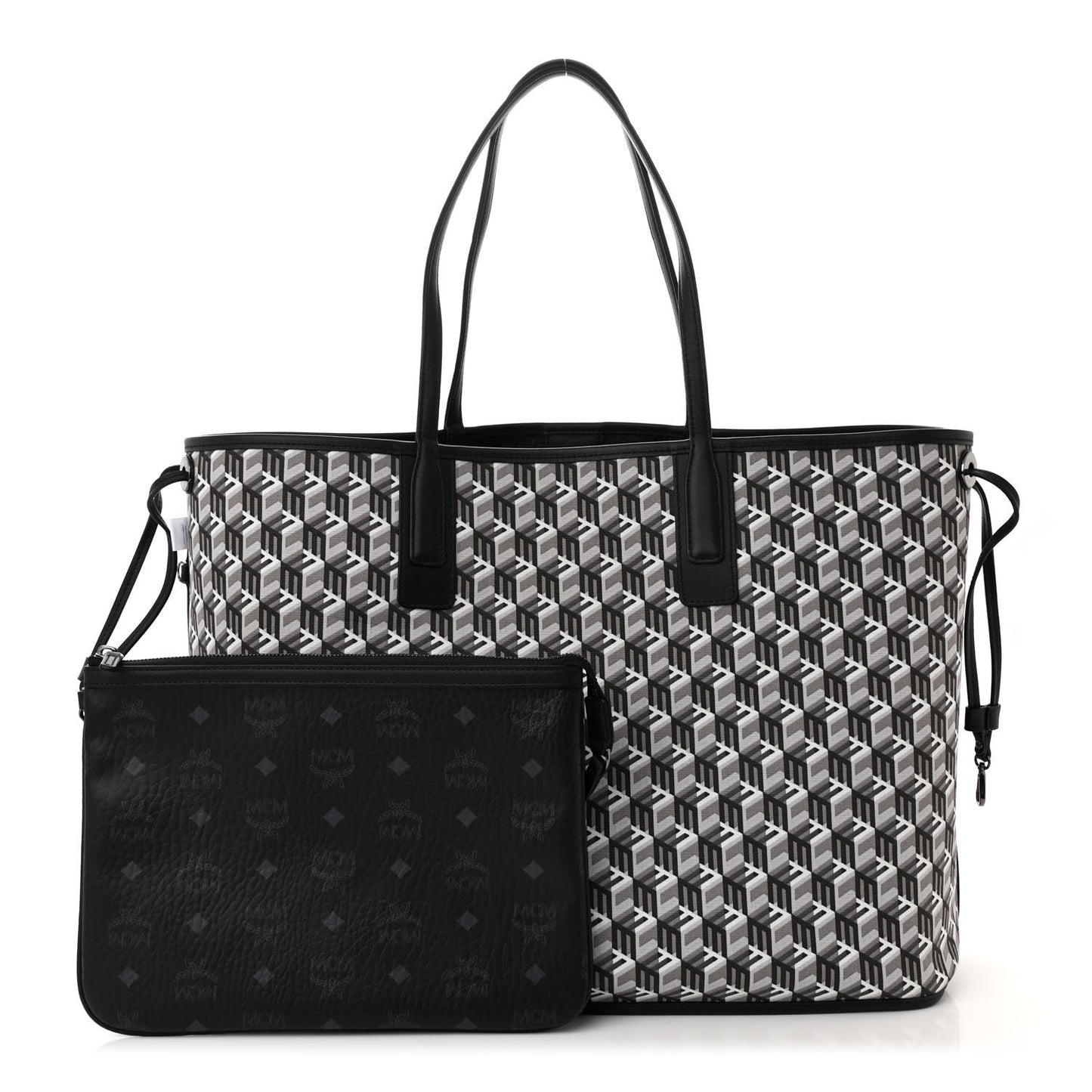 Visetos Large Liz Reversible Shopper Tote Black