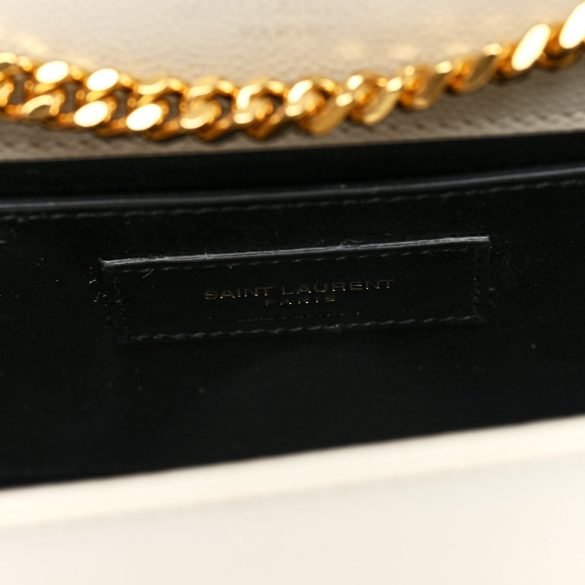 Saint Laurent Grain De Poudre Small Monogram Kate Satchel Crema Soft 6 of 9