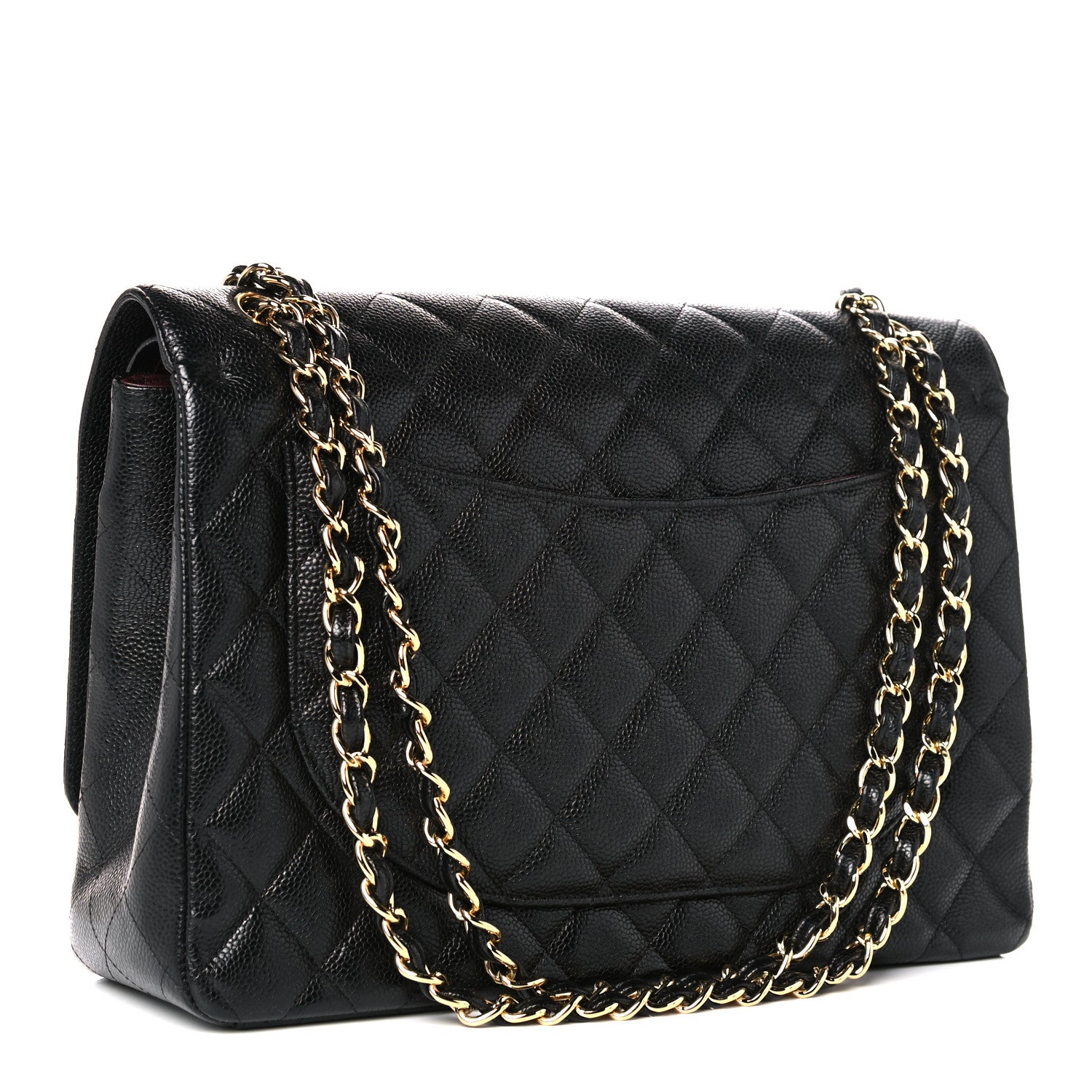 Chanel Caviar Quilted Maxi Double Flap Black 2 of 11