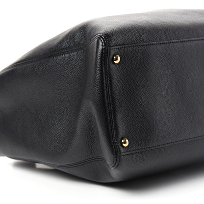 Chanel Calfskin Cerf Executive Shopper Tote Black 8 of 10