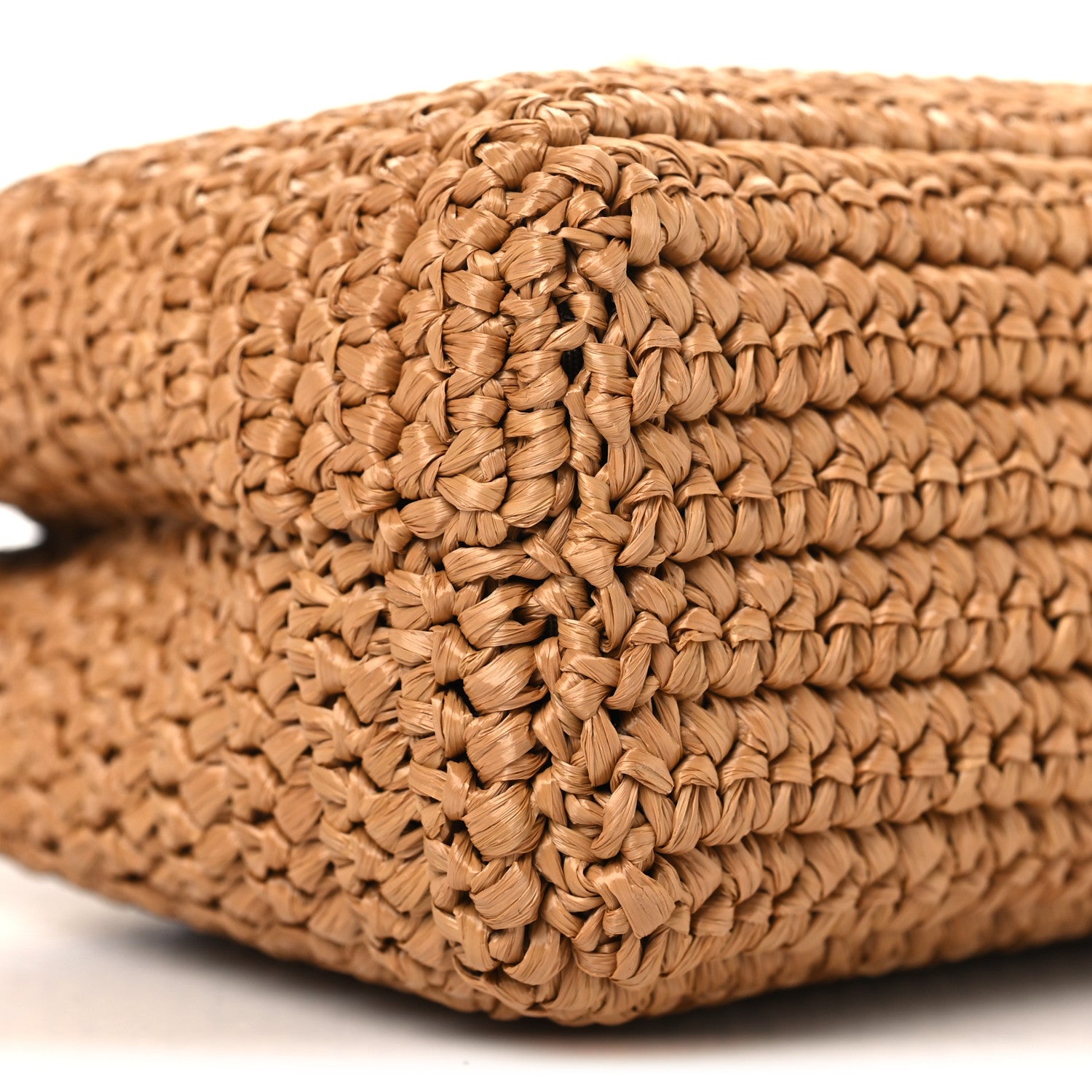 Chanel Braided Raffia Nano Kelly Flap Bag Dark Beige 9 of 11