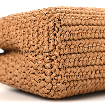 Chanel Braided Raffia Nano Kelly Flap Bag Dark Beige 9 of 11