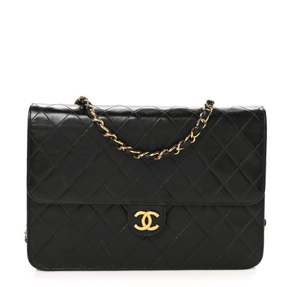Chanel Lambskin Quilted Small Single Flap Black 1 of 13