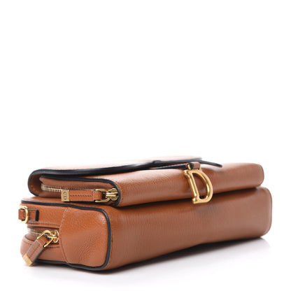 Christian Dior Goatskin Double Saddle Pouch Tan 4 of 10