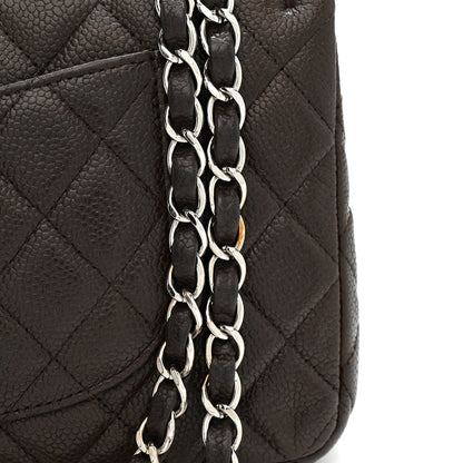 Chanel Caviar Quilted Medium Double Flap Brown 31 of 33