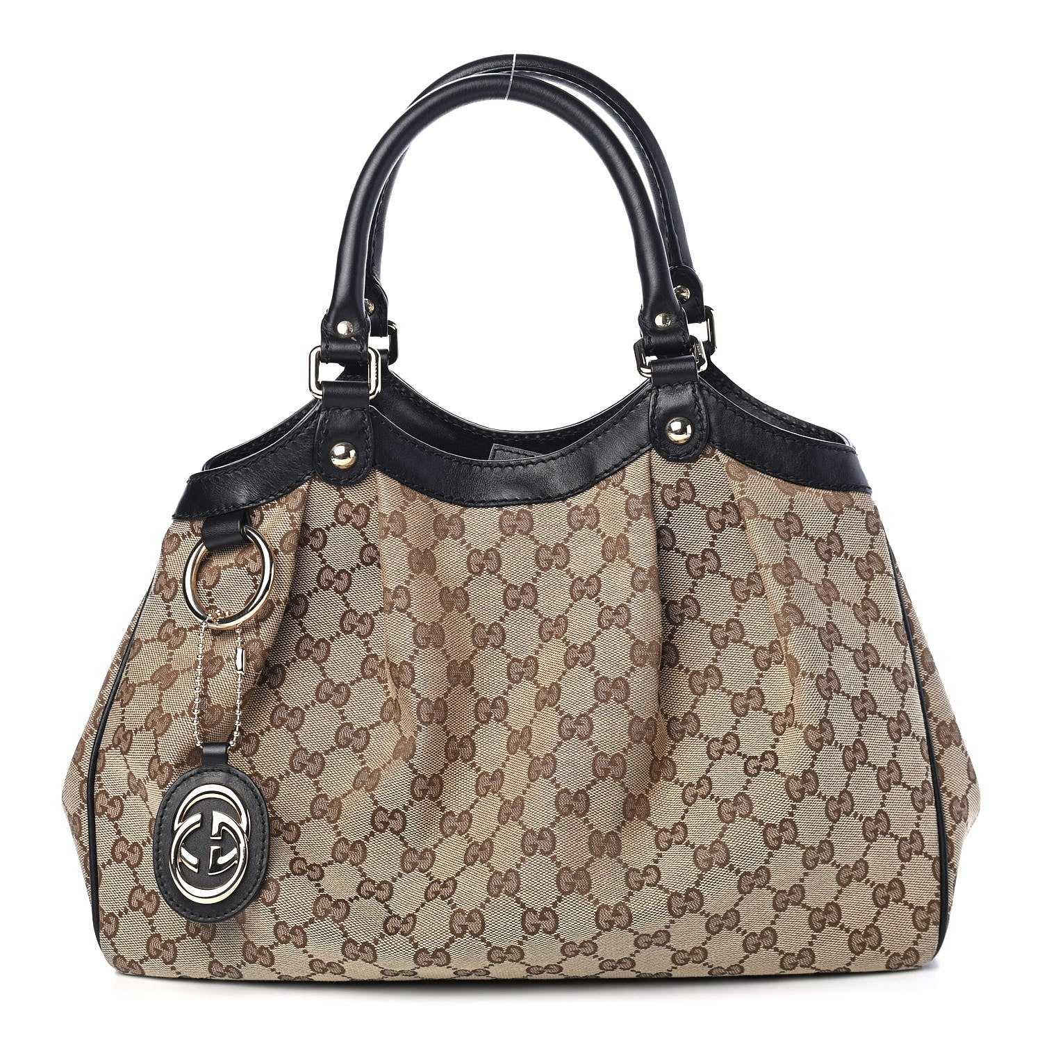 Gucci Monogram Medium Sukey Tote Beige Ebony Black 1 of 10