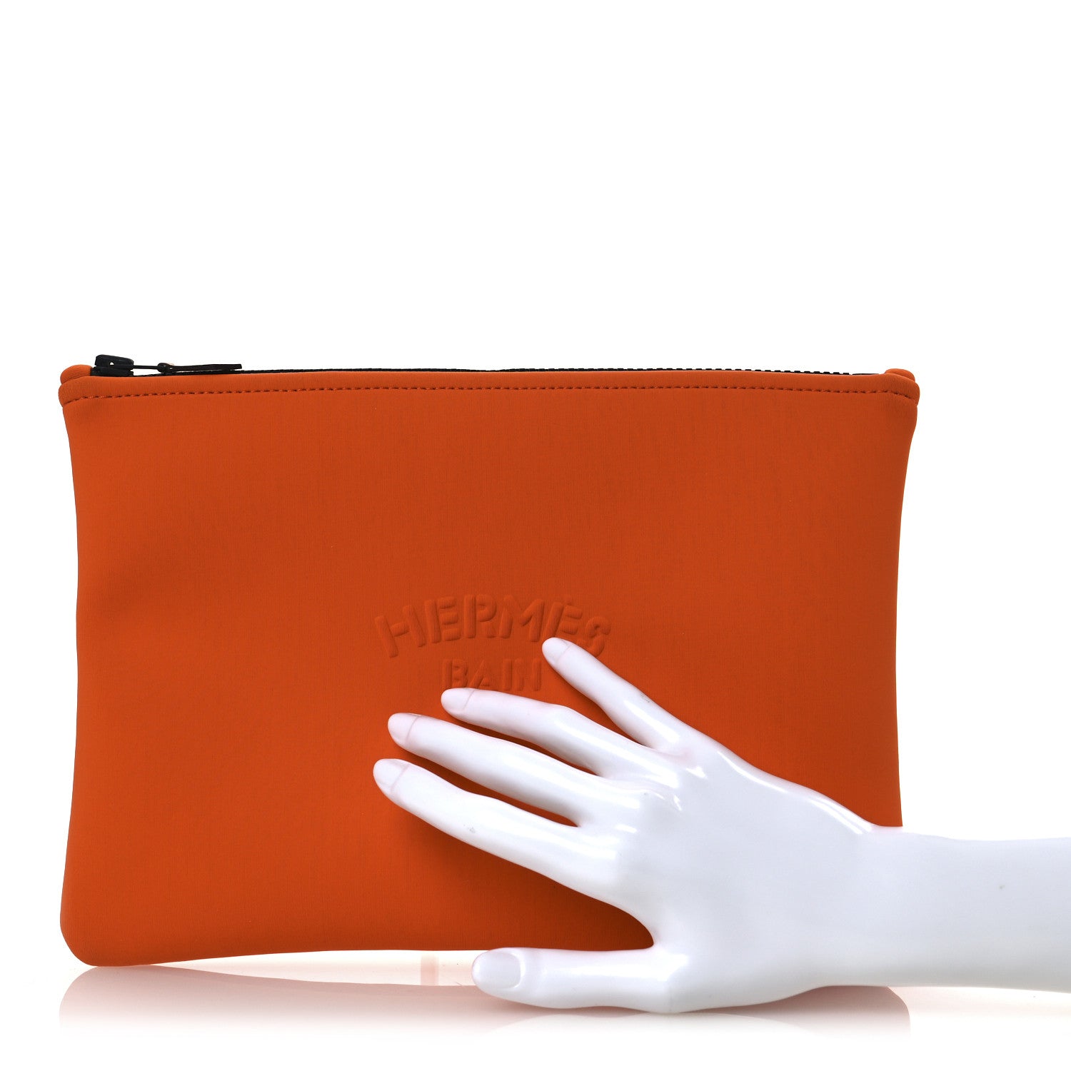 Hermes Neoprene Neobain Medium Case Orange 2 of 9