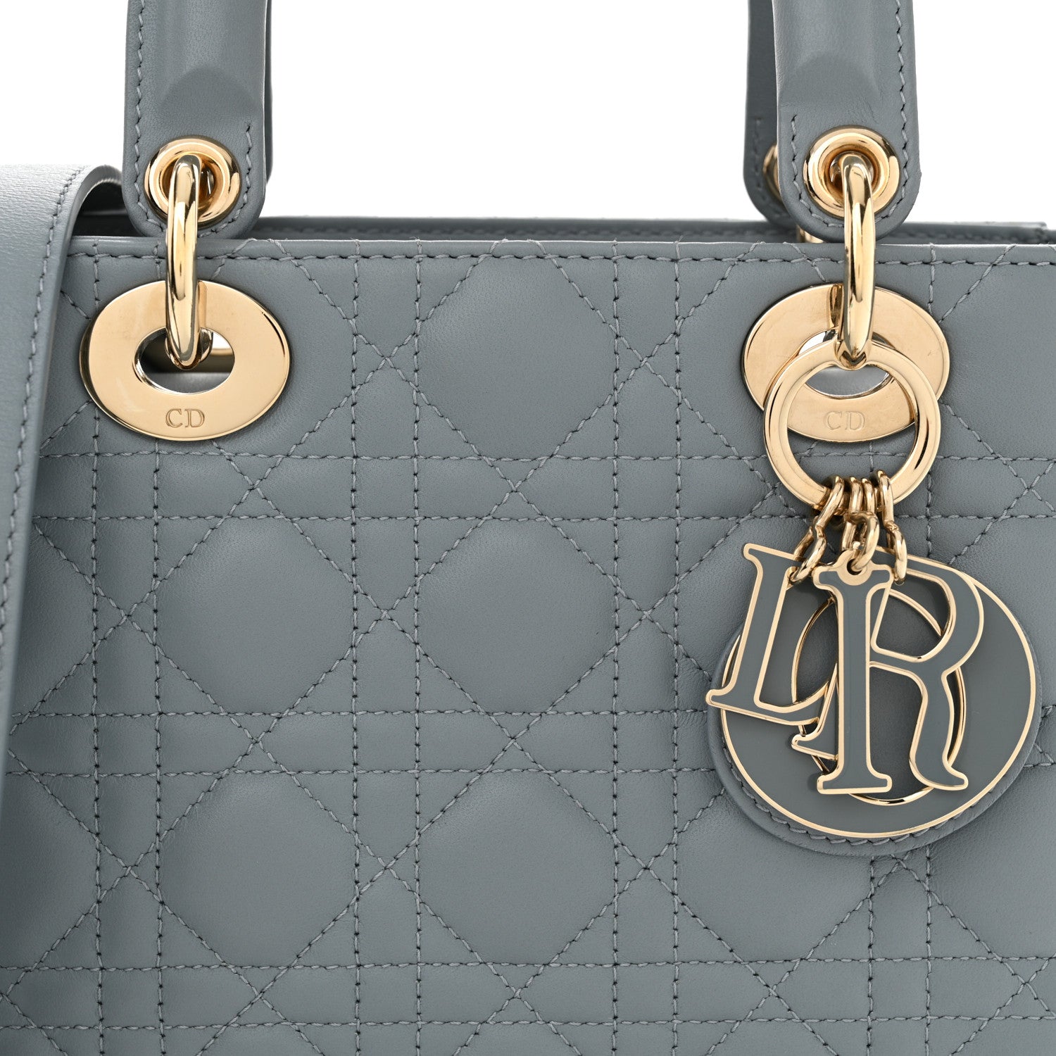 Christian Dior Lambskin Cannage Small My ABCDior Lady Dior Cloud Blue 8 of 11