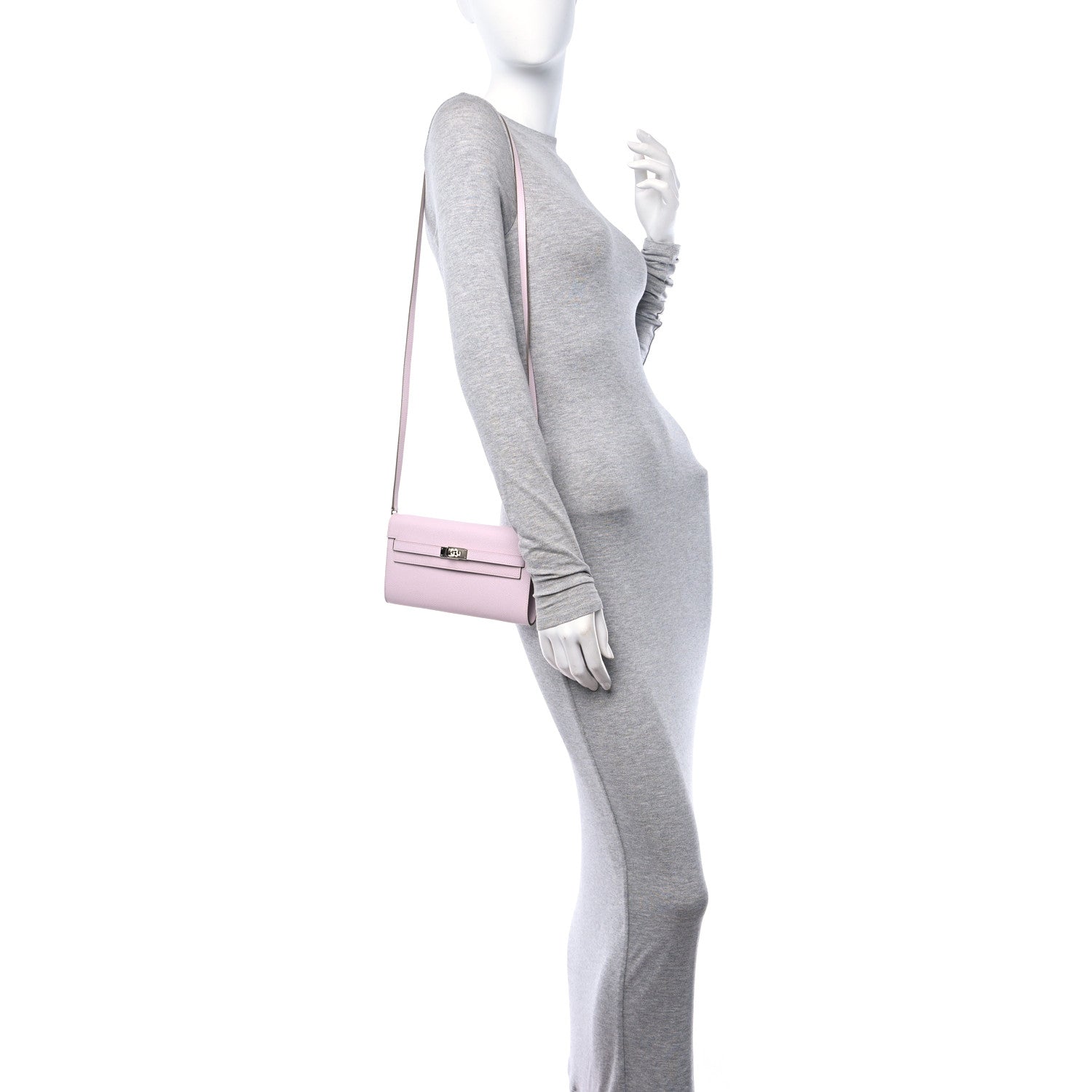 Hermes Epsom Kelly To Go Wallet Mauve Pale 3 of 14