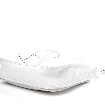 Hermes Taurillon Clemence Evelyne III PM White 11 of 20