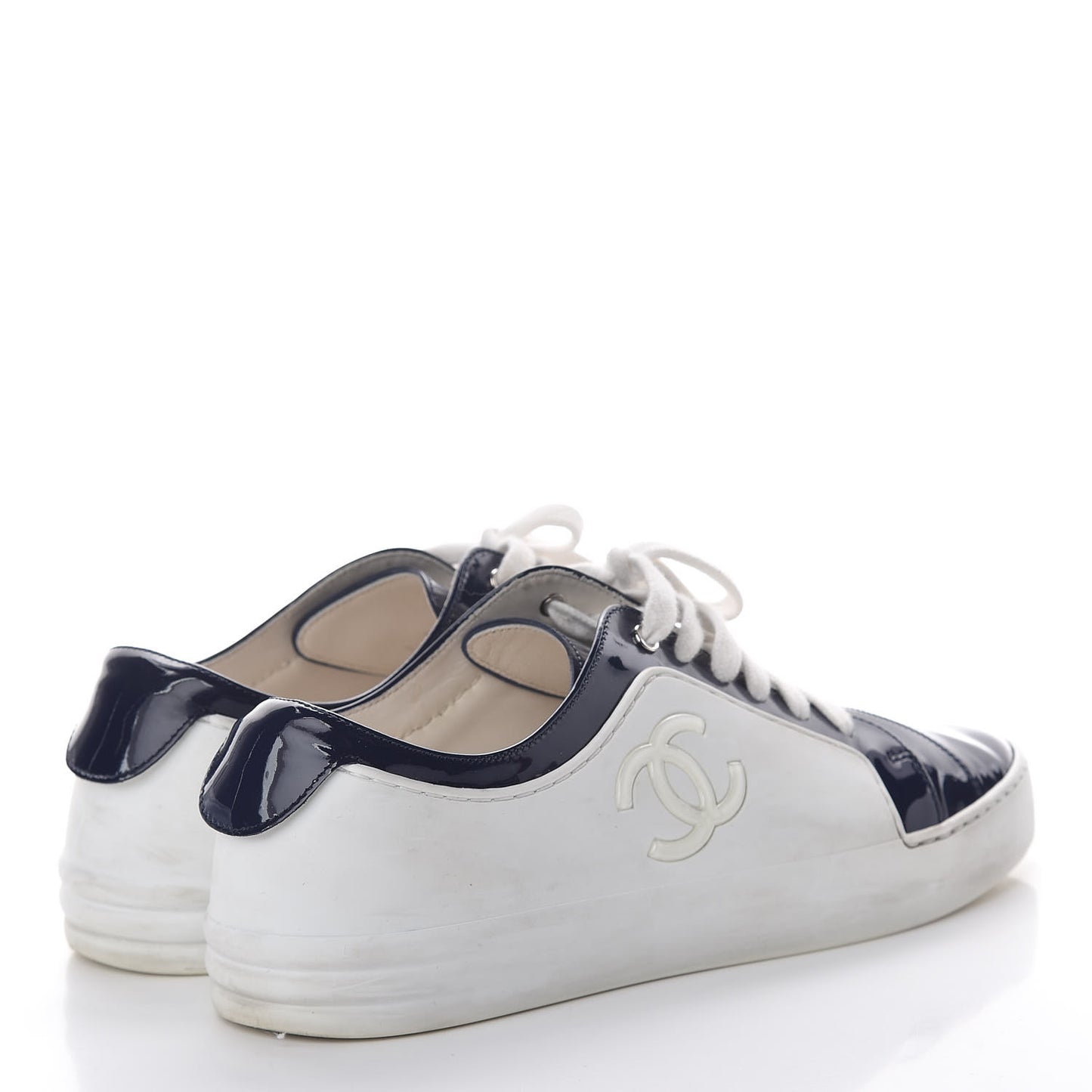 Patent CC Sneakers 36.5 Navy White