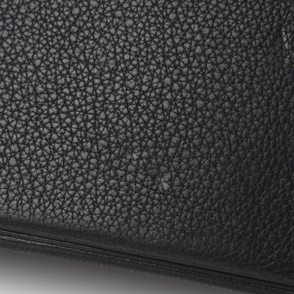 Hermes Taurillon Clemence Birkin 35 Black 10 of 14