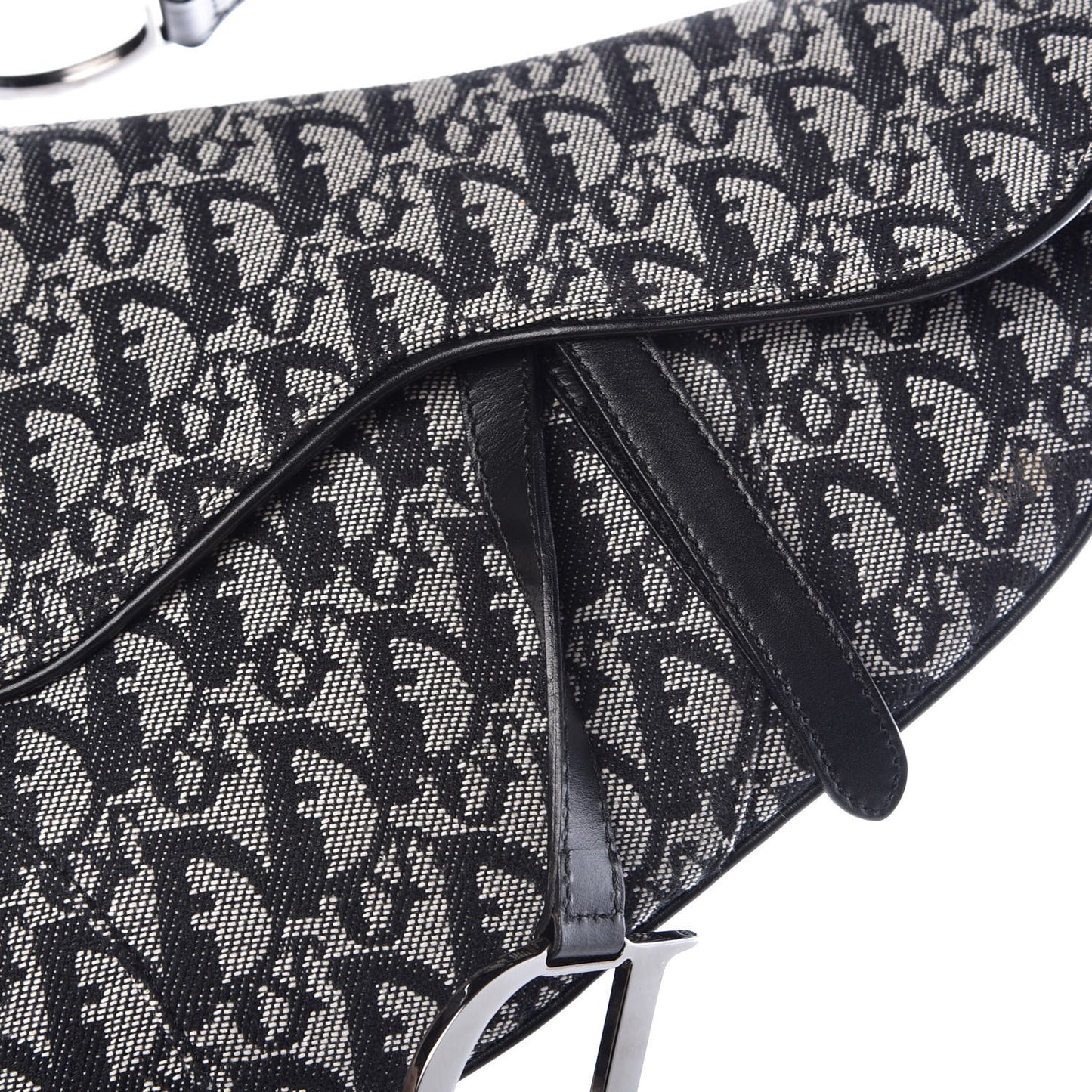Monogram Saddle Bag Black