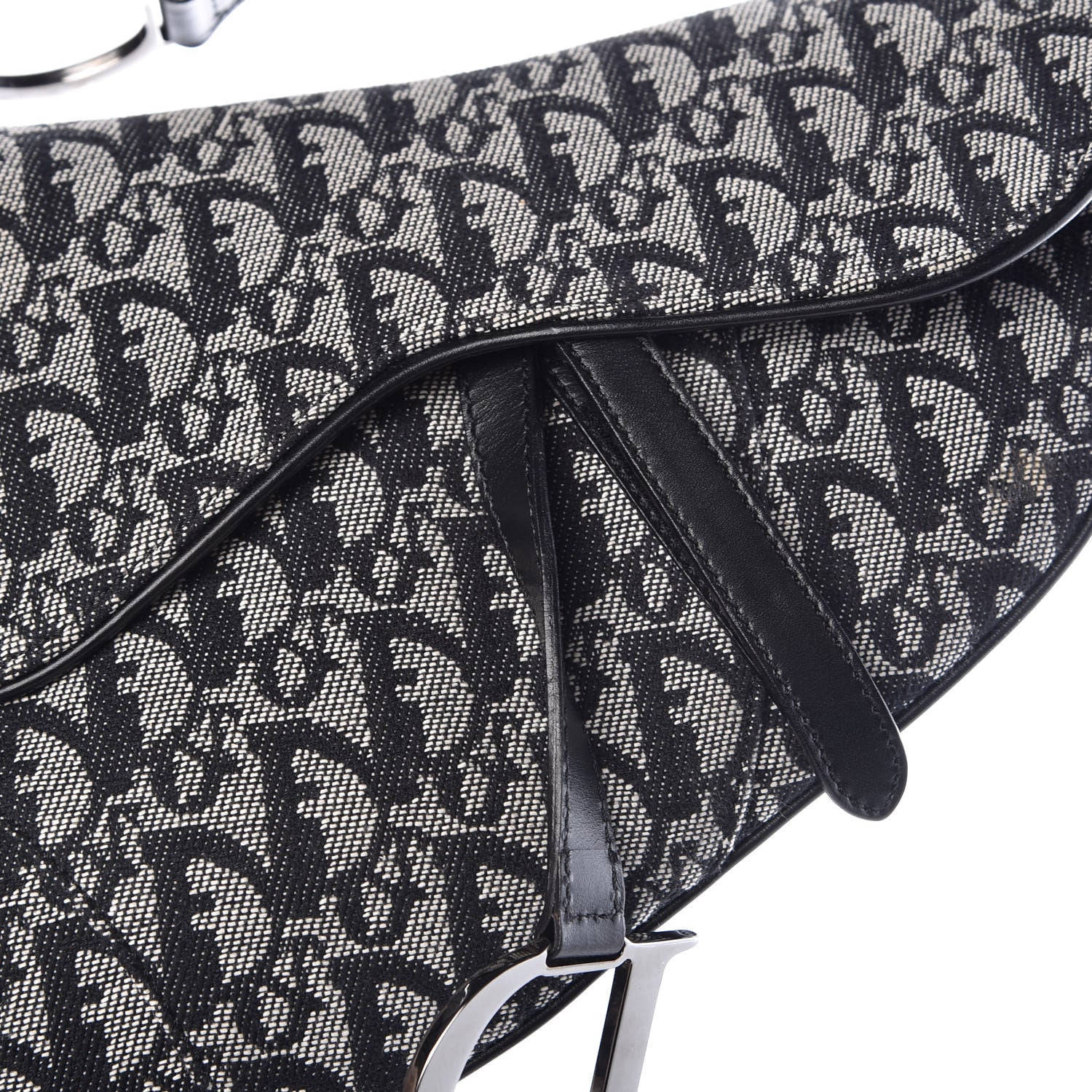 Christian Dior Monogram Saddle Bag Black 8 of 8