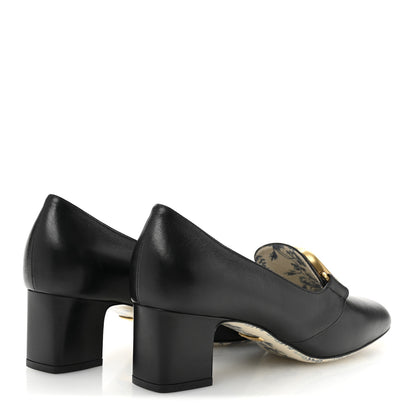 Gucci Malaga Kid GG Victoire 55mm Loafer Pumps 37 Black 5 of 10