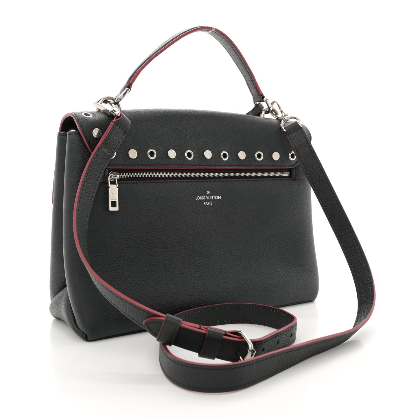 Soft Calfskin My Lockme Rivets Black