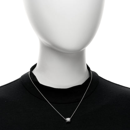 Bulgari 18K White Gold Diamond Small B.Zero1 Pave Pendant Necklace 2 of 5