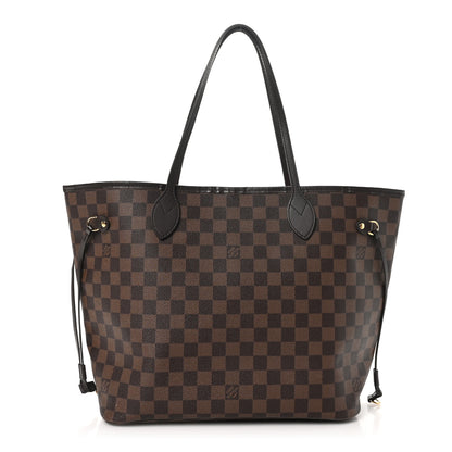 Louis Vuitton Damier Ebene Neo Neverfull MM Rose Ballerine 1 of 10