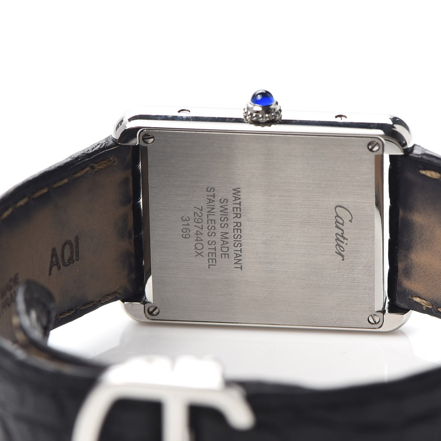Stainless Steel Alligator 27mm Tank Solo Quartz Watch