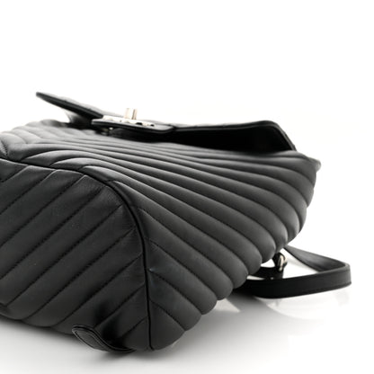 Chanel Calfskin Chevron Quilted Small Urban Spirit Backpack Black 10 of 10