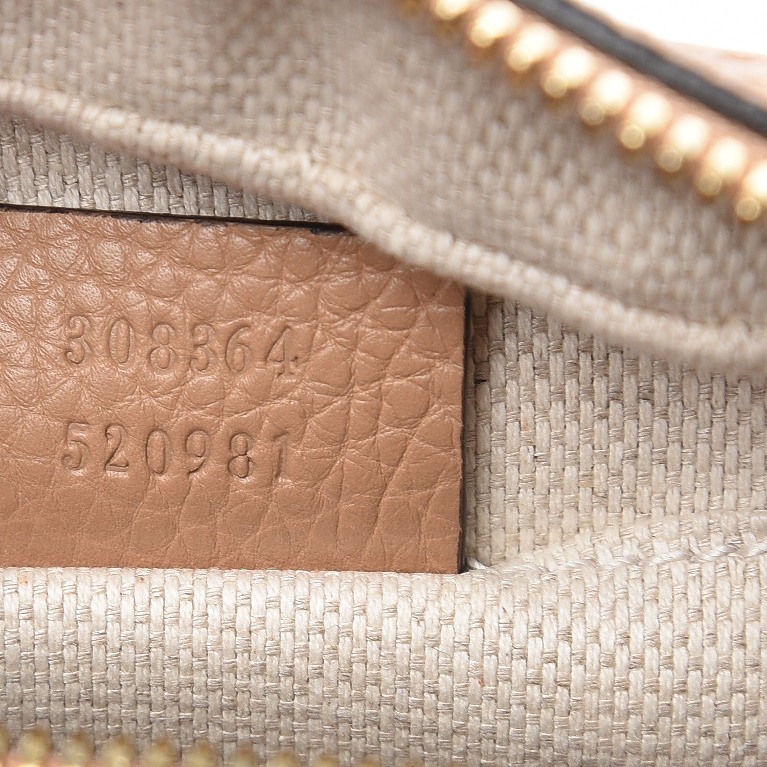 Gucci Pebbled Calfskin Small Soho Disco Bag Camelia 7 of 8