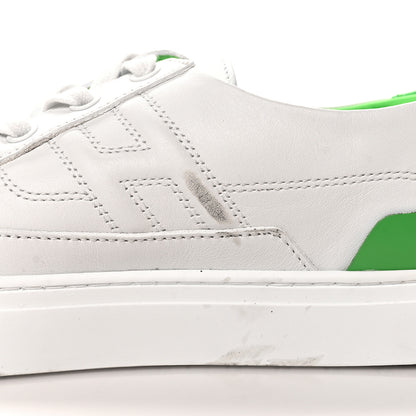 Hermes Crocodile Calfskin Deep Sneakers 40 White Vert Jade 10 of 10