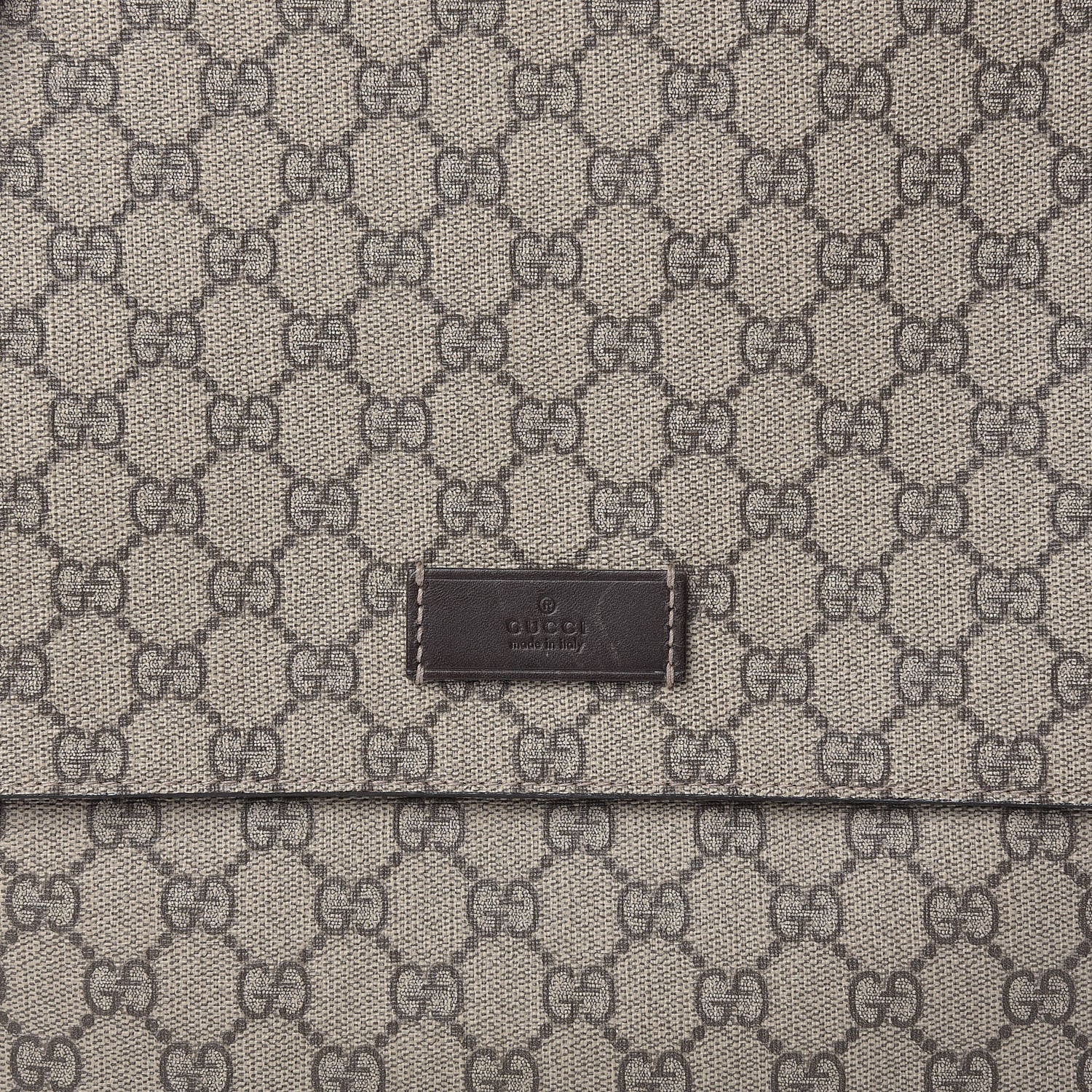 Gucci GG Plus Monogram Messenger Diaper Bag Dark Brown 9 of 14