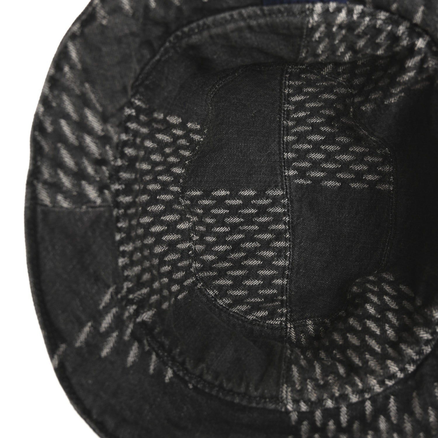 Louis Vuitton x NIGO Monogram Giant Denim Giant Damier Wave Sun Hat 60 Gray 7 of 11