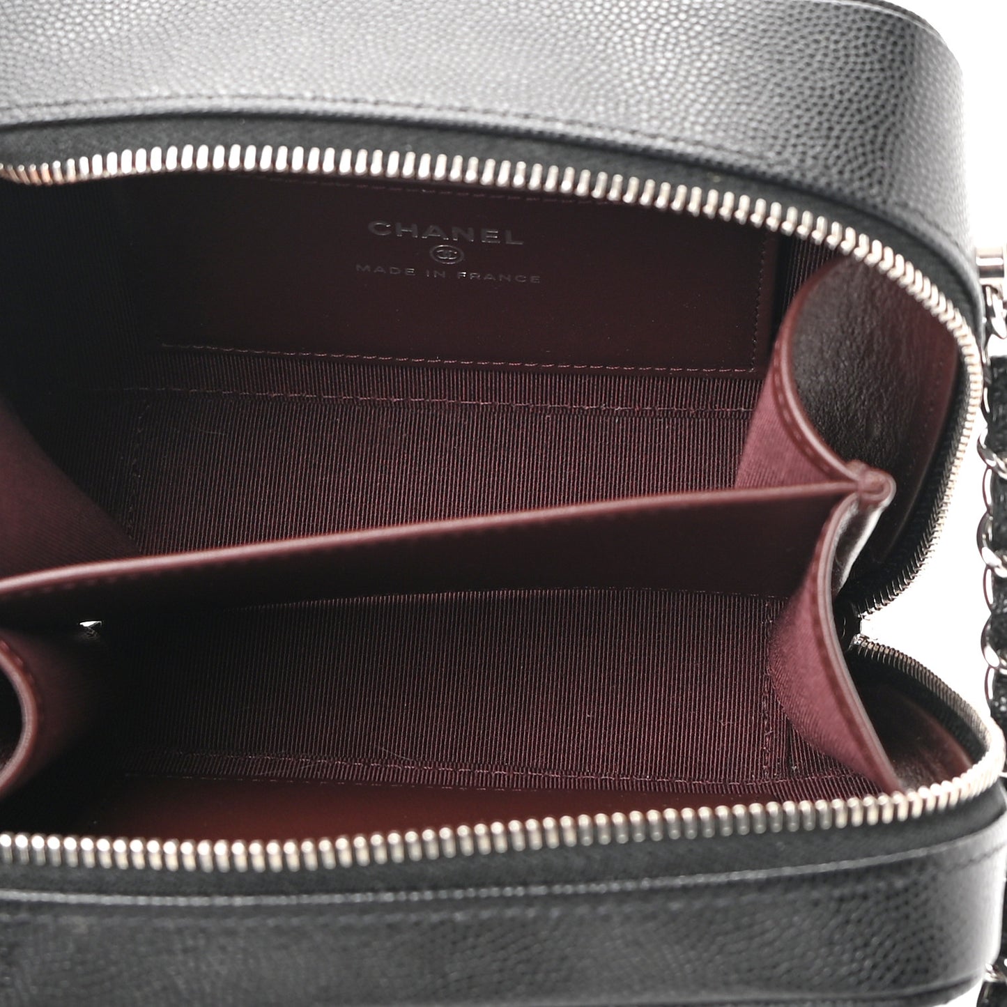 Caviar Quilted Camera Bag Black