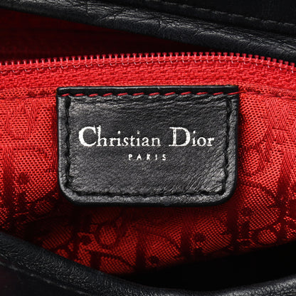 Christian Dior Lambskin Cannage Large Lady Dior Black 5 of 9